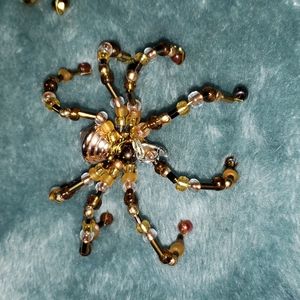 Beaded spider decor 2x2x1